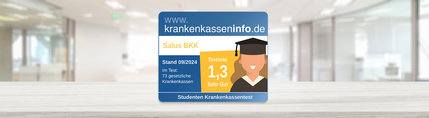 Siegel Krankenkassentest für Studenten