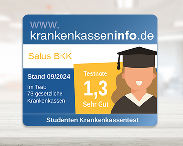 Siegel Krankenkassentest für Studenten